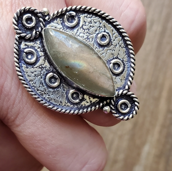 New Labradorite 925 Silver Ring. - Picture 5 of 9